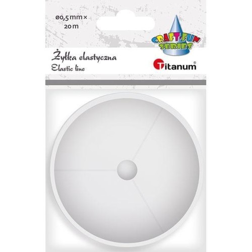Żyłka silikonowa elastyczna 0,5mm 20m, Titanum