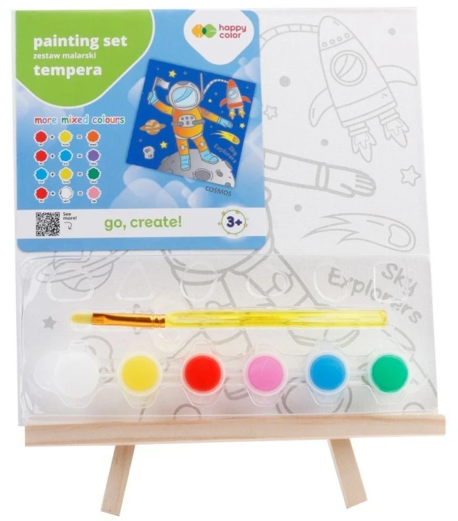 Zestaw do malowania Kosmos 9el HAPPY COLOR, GDD