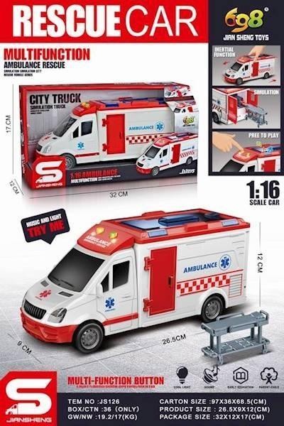 Ambulans ze światłem i dźwiękiem 1:16, Maksik