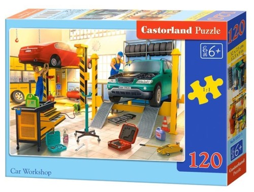 Puzzle 120 Car Workshop CASTOR, Castorland