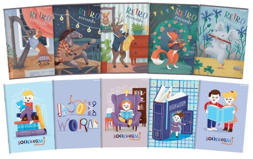 Zeszyt A5/32K linia Book/Retro (10szt), Top 2000