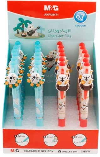 Długopis żelowy Cha Cha niebieski (24szt), M&G