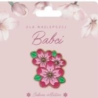 Broszka prezentowa Najlepsza Babcia