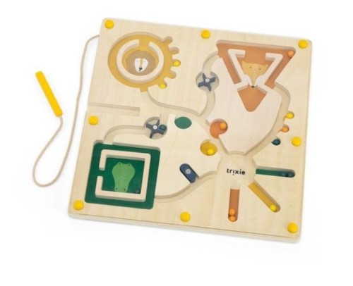 Labirynt magnetyczny drewniany, Trixie Baby