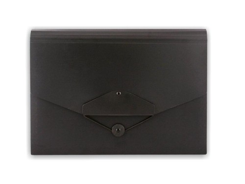 Aktówka 12 przegródek PP-4304 czarna, Penmate