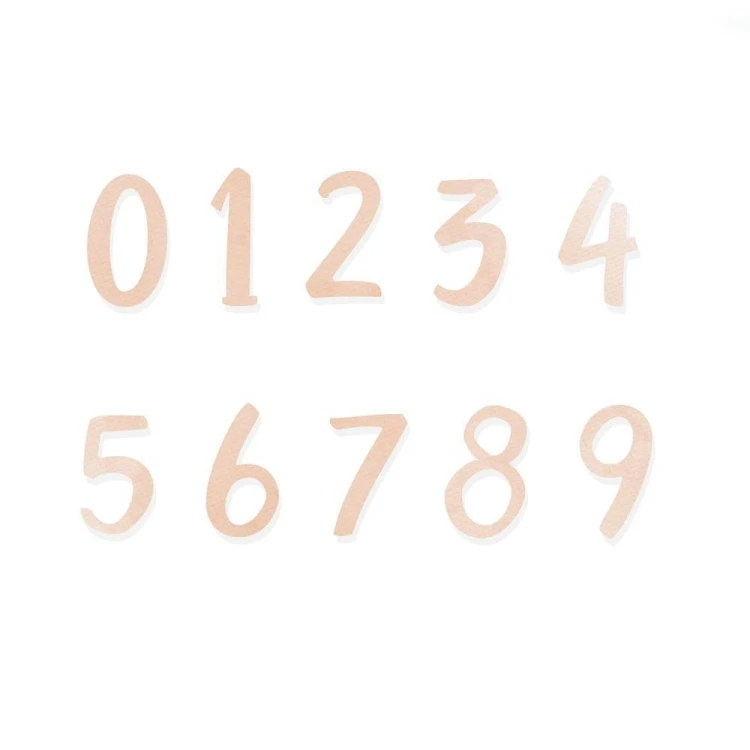 Zestaw wykrojników - Cyfry 10szt, Dalprint