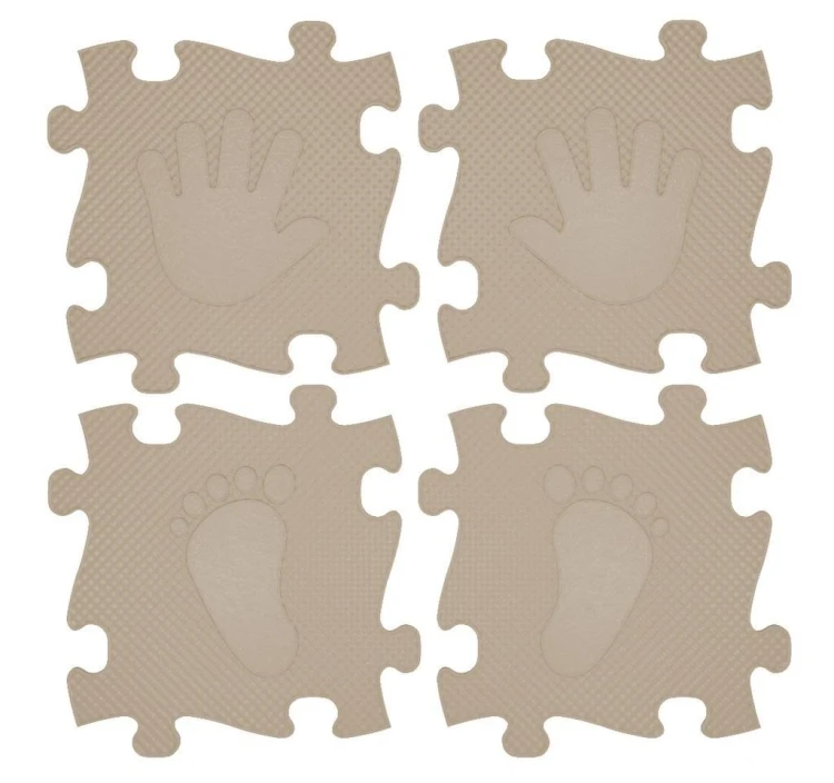 Mata podłogowa sensoryczna 16 el. Magic Set Beż