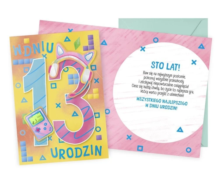 Karnet Urodziny 13
