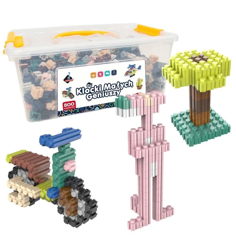 Klocki małych geniuszy konstrukcyjne 800 elementów