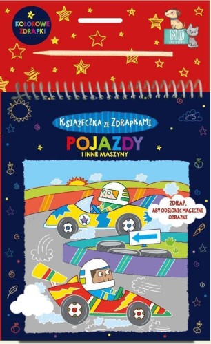 Książeczka ze zdrapkami - pojazdy i inne maszyny