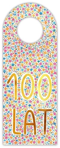 Zawieszka na butelkę - 100 lat kwiaty, Henry