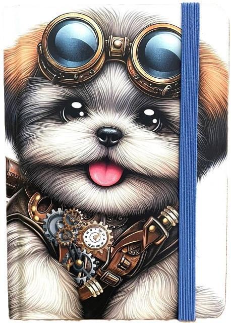 Notatnik ozdobny A6/64K kratka TW Pies lotnik