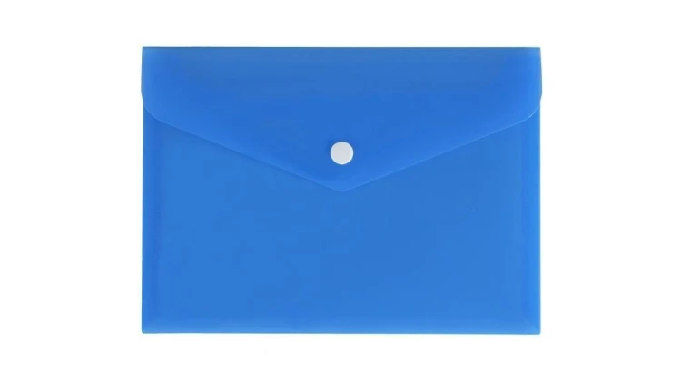 Teczka koperta A5 satyna niebieska, Biurfol