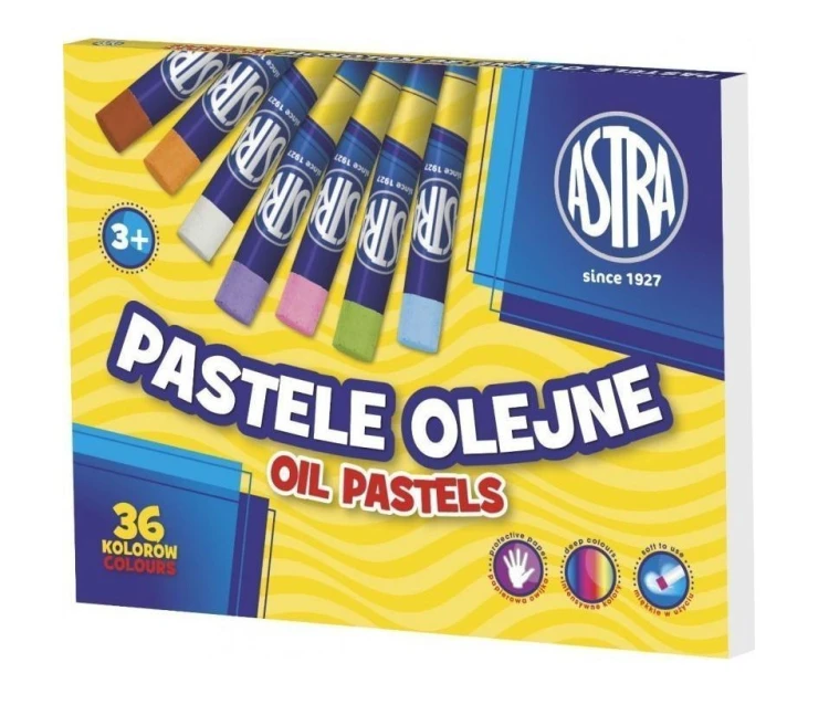 Pastele olejne 36 kolorów ASTRA, ASTRA papiernicze