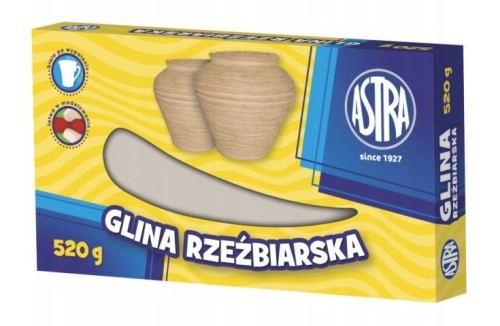 Glina rzeźbiarska 520g ASTRA, ASTRA papiernicze