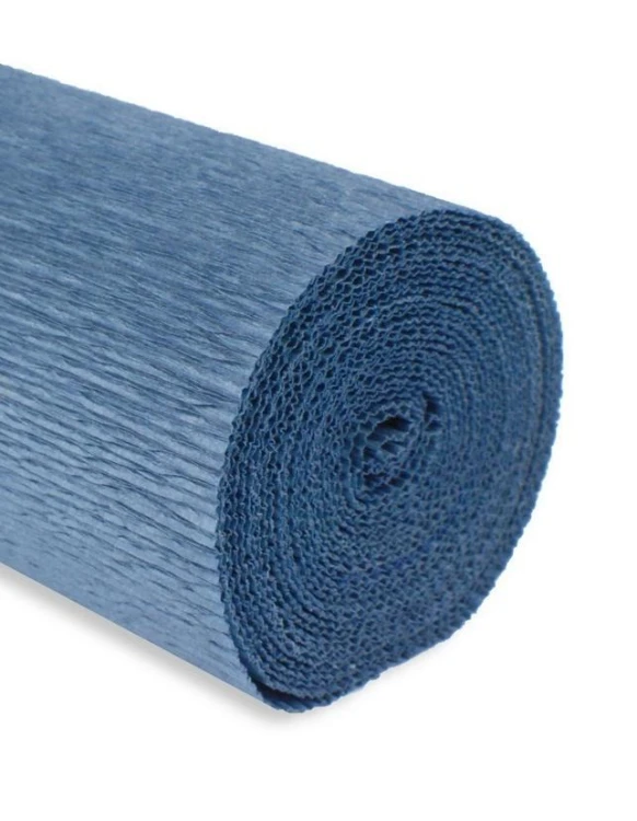 Krepina 50x250cm 180g ciemna morska, Alfa Pastello