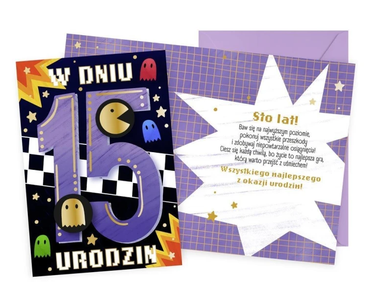 Karnet Urodziny 15