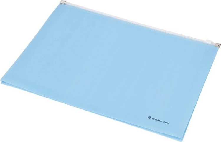Koperta Focus C4604 A4 z suwakiem niebieska