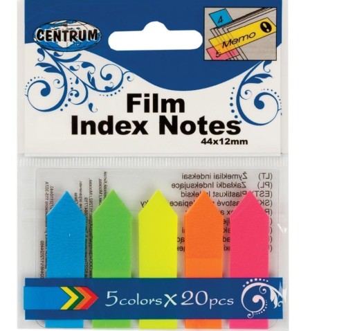 Zakładki indeksujące 4x12mm 20K. 83506, Centrum