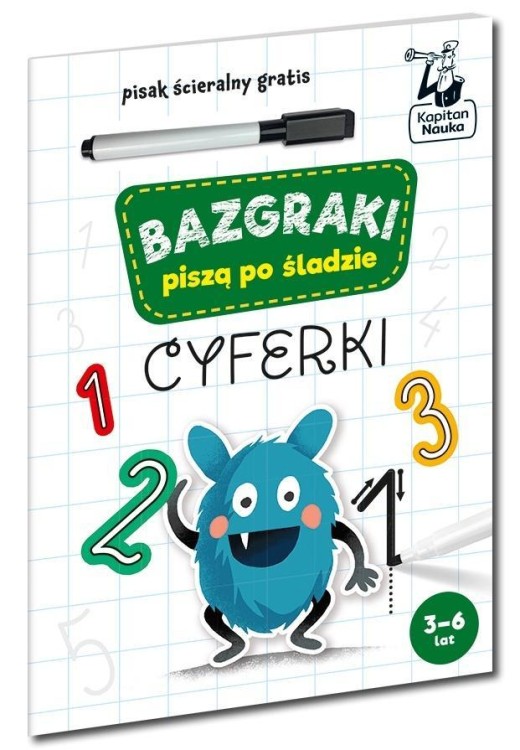 Kapitan Nauka. Bazgraki piszą po śladzie. Cyferki