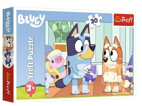 Puzzle 30 Z Bluey zawsze jest wesołoTREFL, Trefl