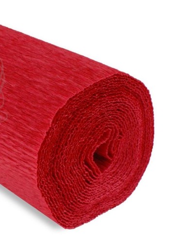 Krepina 50x250cm 180g czerwona intensywna