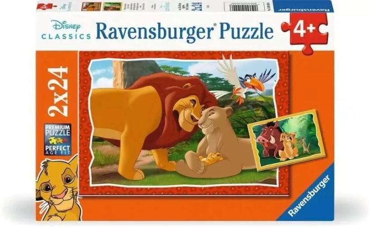Puzzle 2x24 Król lew, Ravensburger