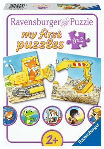 Puzzle 9x2 Animal Construction, Ravensburger
