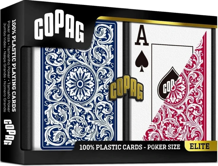 Karty do pokera Copag blue/red 2szt, Cartamundi