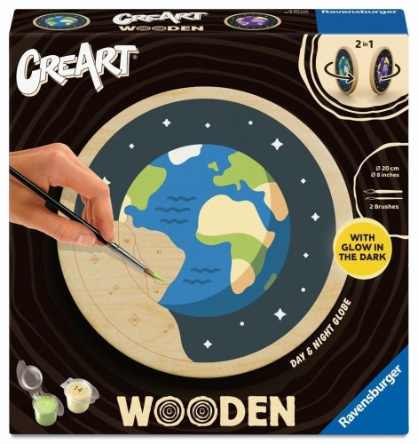 Creart Wooden Day and night globe, Ravensburger