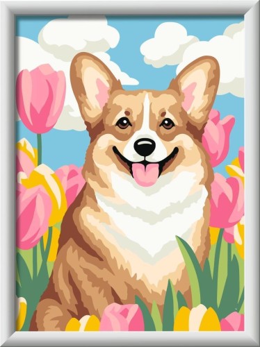 CreArt for Kids Floral Corgi, Ravensburger