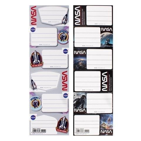 Naklejki na zeszyt NASA (25szt), STARPAK