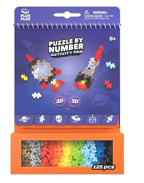 Puzzle By Number Activity Pad Kosmiczny 125el