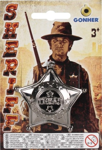 Plastikowa odznaka szeryfa, Gonher