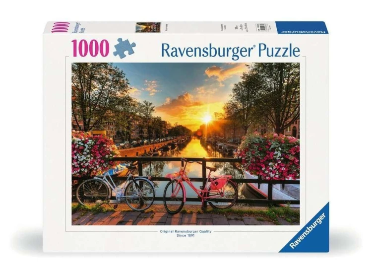 Puzzle 1000 Rowery w Amsterdamie, Ravensburger