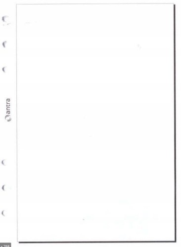 Wkład do organizera A5/czysta biała ANTRA, Antra