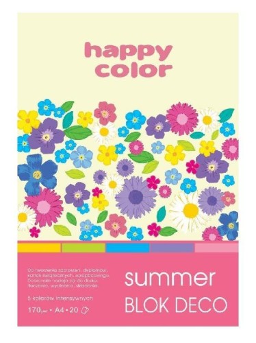 Blok A5/20K Deco Summer 170g HAPPY COLOR, GDD