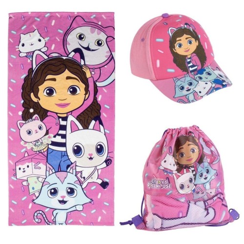 Ręcznik, czapka, worek na ramiona Koci Domek Gabi