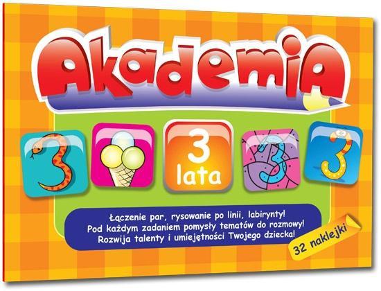 Akademia - 3 lata +32 naklejki Greg, Ewa Sajek