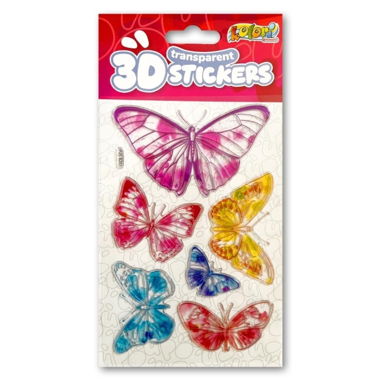 Naklejki 3D Transparent Six Butterflies, Penmate