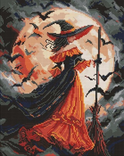 Diamentowa mozaika - Czarownica 40x50cm, Ideyka