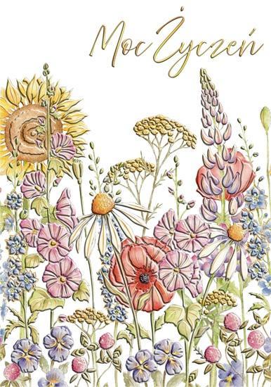 Karnet A5 Imieniny - Ogródek