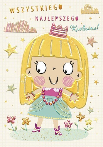 Karnet A5 Urodziny - Królewna
