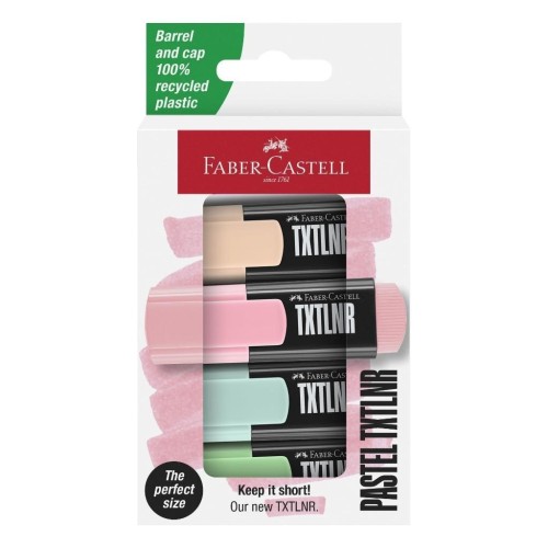 Zakreślacz mini TXTLNR pastel 4szt, Faber Castell