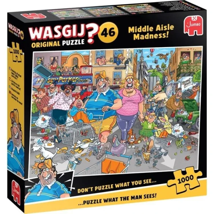 Puzzle 1000 Wasgij Jumbo Retro szał zakupów