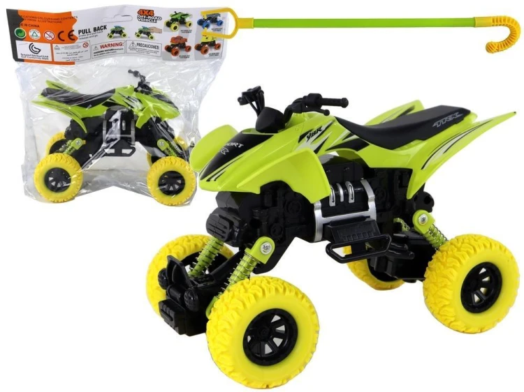 Terenówka pchacz quad XC żółty, Leantoys