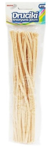 Druciki kreatywne beżowe 40szt, Brewis