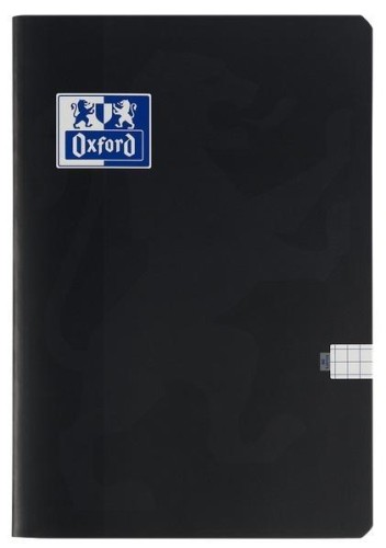 Zeszyt A5/60K kratka Esse czarny (5szt), Oxford