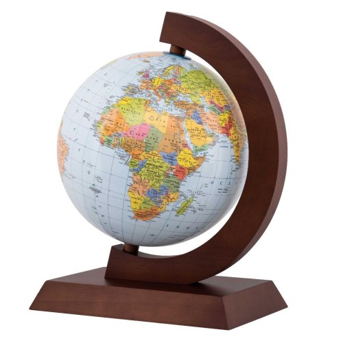 Globus polityczny drewniana oprawa 25cm GB, Zachem