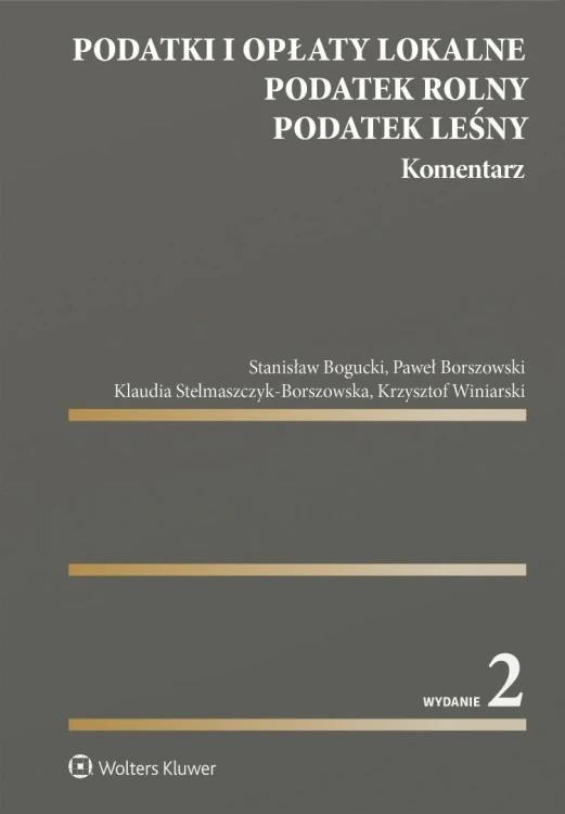 Podatki i opłaty lokalne. Podatek rolny...
